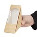 Boîtes sandwichs triangles kraft standards Vegware 65mm (x500)