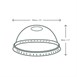 Couvercles dôme PLA compostables avec trou pour boissons fraîches Vegware 340ml et 454ml (lot de 1000)