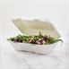 Boîtes repas en bagasse compostables avec couvercle à charnière Vegware 228mm (Lot de 200)