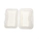 Boîtes repas en bagasse compostables avec couvercle à charnière Vegware 228mm (Lot de 200)