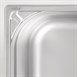Bac inox 18/10 GN 1/2 professionnel Vogue 150mm