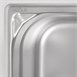Bac inox 18/10 GN 1/6 professionnel Vogue 100mm