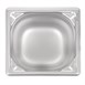Bac inox 18/10 GN 1/6 professionnel Vogue 150mm