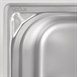 Bac inox 18/10 GN 1/6 professionnel Vogue 150mm