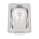 Bac inox 18/10 GN 1/9 professionnel Vogue 65mm