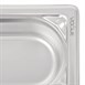 Bac inox 18/10 GN 1/9 professionnel Vogue 65mm