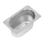 Bac inox 18/10 GN 1/9 professionnel Vogue 100mm