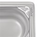 Bac inox 18/10 GN 1/9 professionnel Vogue 100mm