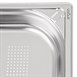 Bac inox 18/10 perforé GN 1/1 professionnel Vogue 65mm
