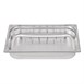 Bac inox 18/10 perforé GN 1/1 professionnel Vogue 100mm