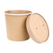 Couvercles en papier pour pots à soupe Fiesta Compostable 118mm FB166 et FB168 (Lot de 500)