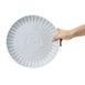 Assiettes plates Olympia Corallite grises 280 mm (lot de 6)