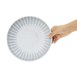 Assiettes calottes Olympia Corallite grises 220mm (lot de 6)