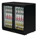 Arrière-bar deux portes coulissantes Polar Série G noir 208L