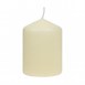 Bougies cylindriques ivoire Bolsius 80mm (lot de 12)