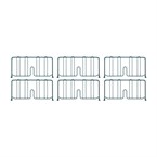 Séparateurs d'étagère Super Erecta Metro 460 x 203mm (lot de 4)