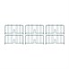 Séparateurs d'étagère Super Erecta Metro 460 x 203mm (lot de 4)