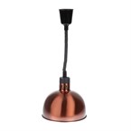 Lampe chauffante dôme rétractable Buffalo finition cuivre