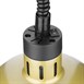 Lampe chauffante dôme rétractable Buffalo finition dorée