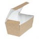 Boîtes à gâteau rectangulaires kraft compostables avec fenêtre Colpac (lot de 500)