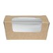 Boîtes à gâteau rectangulaires kraft compostables avec fenêtre Colpac (lot de 500)