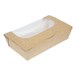 Barquettes à salade kraft recyclables avec fenêtre 1000ml (lot de 200)