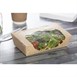 Barquettes à salade kraft recyclables avec fenêtre 1000ml (lot de 200)