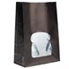 Sacs sandwich en papier recyclable noir avec fenêtre Colpac (lot de 250)