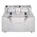 Friteuse double avec minuterie Buffalo - 2x5L 2x2,8kW