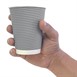 Gobelets paroi ondulée Fiesta Recyclable anthracite 340ml (lot de 500)