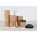 Gobelets double paroi Fiesta Recyclable kraft 225ml (lot de 25)