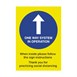 Poster A4 autocollant Sens de circulation