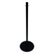 Poteau d'accueil noir tête plate Bolero