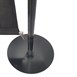 Poteau d'accueil noir tête plate Bolero