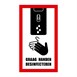 Support de désinfection des mains commande au coude
