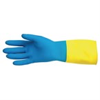 Gants étanches protection chimique légère bleus et jaunes Mapa Alto 405