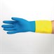 Gants étanches protection chimique légère bleus et jaunes Mapa Alto 405