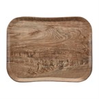 Plateau polyester Century aspect naturel bois Cambro olivier clair 330 x 430mm