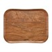 Plateau polyester Century aspect naturel bois Cambro olivier marron 