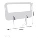 Panneau écran autoportant blanc Bolero 1600 x 1800mm