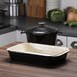 Ensemble 2 pièces cocotte et plat à rôtir en fonte Vogue Cook Like A Pro  