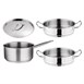 Ensemble 1 casserole et 2 paniers vapeur Vogue Cook Like A Pro 
