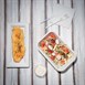 Assiettes rectangulaires compostables en bagasse Fiesta Compostable 258mm (lot de 50)