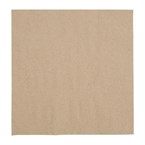 Serviettes snacking recyclées 2 plis pliage 1/4 Fiesta Recyclable 330mm kraft (lot de 2000)