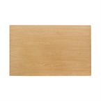 Plateau de table rectangulaire pré-percé coloris frêne naturel Bolero 700 x 1100mm