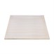 Plateau de table carré pré-percé vintage blanc Bolero 700mm