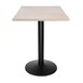 Plateau de table carré pré-percé vintage blanc Bolero 700mm