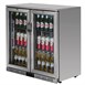 Arrière-bar deux portes pivotantes Polar Série G inox 208L