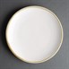 Assiettes plates rondes couleur craie Kiln Olympia 178mm lot de 6 