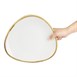 Assiettes triangulaires couleur craie Olympia Kiln 280mm (lot de 4)